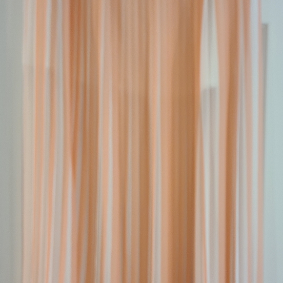 Club Monaco Peach and White Pleated Maxi Skirt New With Tags Size 10 - Picture 4 of 8